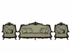 Комплект мягкой мебели Султан (диван 4-х местный раскладной, кресло 2шт.), орех в Москве купить в интернет магазине - 5 Китов