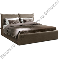 Кровать 1,4 Baveno с подъемным механизмом, пепельно-коричневый в Москве купить в интернет магазине - 5 Китов