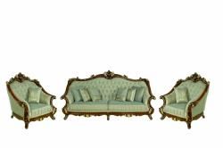 Комплект мягкой мебели Султан (диван 4-х местный раскладной, кресло 2шт.), светлый орех
