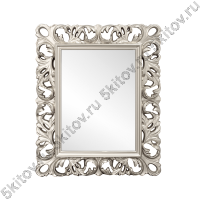 Зеркало прямоугольное Амели, серебро