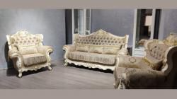 Комплект мягкой мебели Валенсия (диван 3-х местный раскладной, кресло 2шт.), беж(крем)