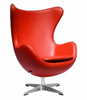 Кресло EGG CHAIR красный (экокожа) в Москве купить в интернет магазине - 5 Китов