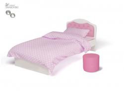 Кровать №1, 90*160 Princess,мягкое изголовье и стразы