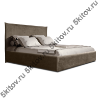 Кровать 1,4 Diora с подъемным механизмом, пепельно-коричневый (стеганые царги) в Москве купить в интернет магазине - 5 Китов