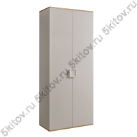 Шкаф 2-х дверный для платья и белья Diora, слоновая кость/золото (без зеркала)