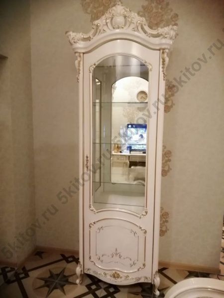 Комплект гостиной Элиза (витрина левая/правая, тумба тв), беж в Москве купить в интернет магазине - 5 Китов
