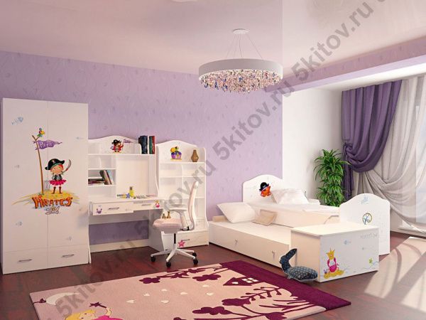 Кровать классик, 90*190 Пиратка в Москве купить в интернет магазине - 5 Китов
