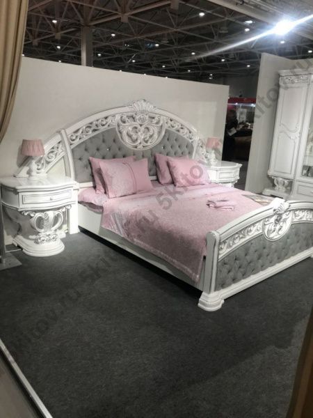 Спальня Марелла, белая с серебром в Москве купить в интернет магазине - 5 Китов