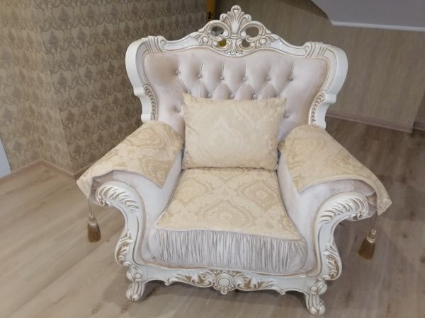 Кресло Эсмеральда, белое в Москве купить в интернет магазине - 5 Китов