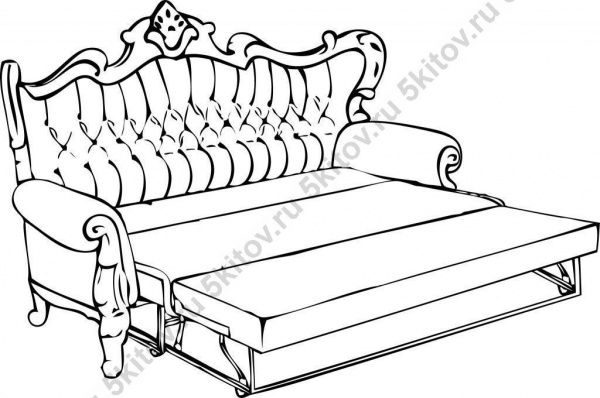 Комплект мягкой мебели Валенсия (диван 3-х местный раскладной, кресло 2шт.), крем(ваниль) в Москве купить в интернет магазине - 5 Китов