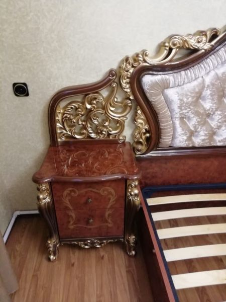 Кровать 1,6м Джоконда Диа, орех глянец в Москве купить в интернет магазине - 5 Китов