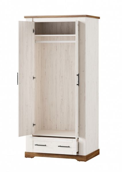 Шкаф 2-х дверный с выдвижным ящиком Country 70 в Москве купить в интернет магазине - 5 Китов
