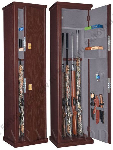 Оружейный сейф в дереве Armwood 55.074 Flock в Москве купить в интернет магазине - 5 Китов