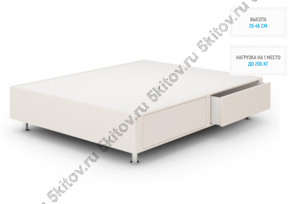 Кроватный бокс Maxi - кровать для большого веса с ящиком в Москве купить в интернет магазине - 5 Китов