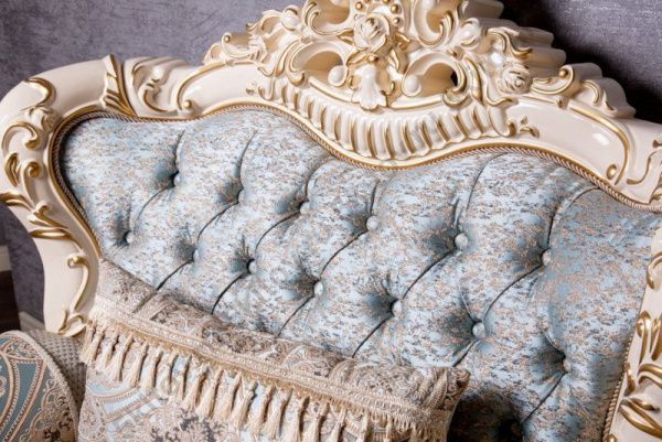 Комплект мягкой мебели Розалина (диван 3-х местный раскладной, кресло 2шт.), беж(лазурь) в Москве купить в интернет магазине - 5 Китов