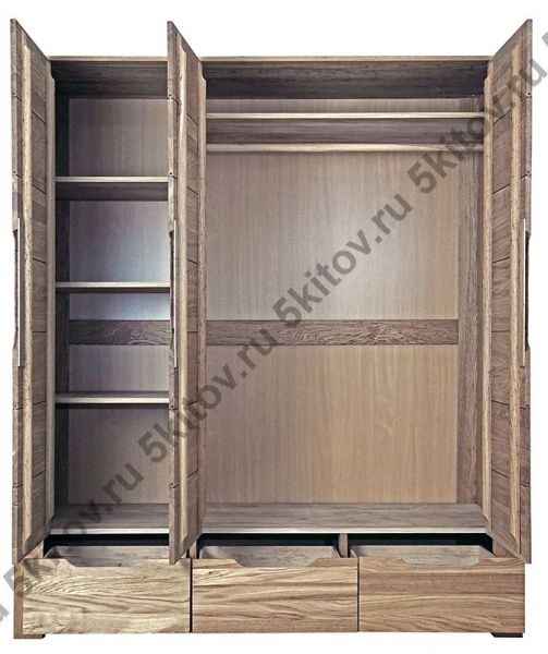 Шкаф для одежды 3-х дверный Рива в Москве купить в интернет магазине - 5 Китов