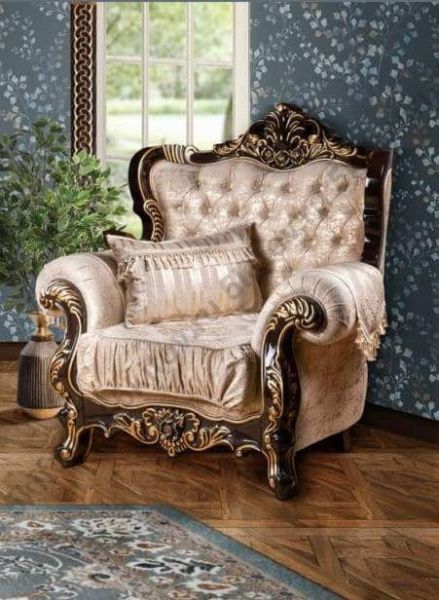 Комплект мягкой мебели Валенсия (диван 3-х местный раскладной, кресло 2шт.), венге(ваниль) в Москве купить в интернет магазине - 5 Китов