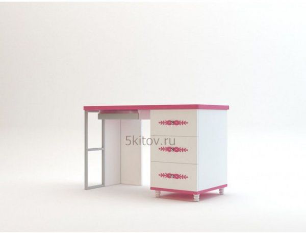 Комплект для детской Стефания (кровать 0,9 ,прикроватный столик, комп. стол, шкаф 3-х дверный, туалетн.стол с зеркалом,книжный шкаф) в Москве купить в интернет магазине - 5 Китов
