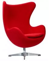 Кресло EGG CHAIR красный кашемир в Москве купить в интернет магазине - 5 Китов