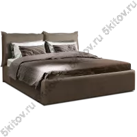 Кровать 1,4 Baveno с подъемным механизмом, пепельно-коричневый в Москве купить в интернет магазине - 5 Китов