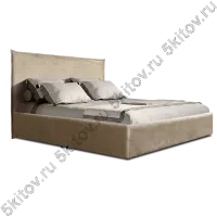 Кровать 1,4 Diora с подъемным механизмом, беж (стеганые царги)