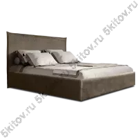 Кровать 1,6 Diora с подъемным механизмом, пепельно-коричневый (стеганые царги) в Москве купить в интернет магазине - 5 Китов