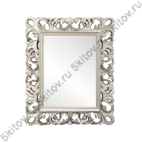 Зеркало прямоугольное Амели, серебро в Москве купить в интернет магазине - 5 Китов