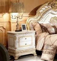 Прикроватная тумбочка Монарх, белая в Москве купить в интернет магазине - 5 Китов