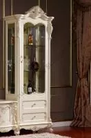 Витрина 1-дверная Глория FF6093, молочный с золотом в Москве купить в интернет магазине - 5 Китов