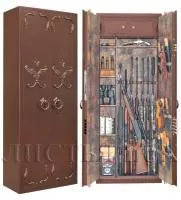 Сейф с кованой инкрустацией «Листья» GunSafe BS968.d32.L43 LUX