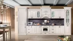 Комплект кухни Ариана 4,8 СК прямой, белый с серебром в Москве купить в интернет магазине - 5 Китов