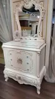 Комод с зеркалом Шанель, крем