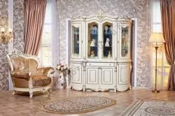 Витрина 4-х дверная Джоконда АРД, крем в Москве купить в интернет магазине - 5 Китов