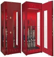 Оружейный сейф с бронестёклами и подсветкой GunSafe BS9 F6A9 L Mauer Flock