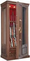 Сейф для оружия в дереве с бронестёклами GunSafe AMW6 в Москве купить в интернет магазине - 5 Китов