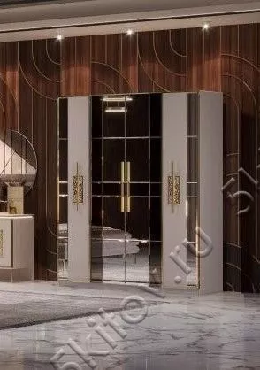 Шкаф четырехдверный Грация АРД, беж в Москве купить в интернет магазине - 5 Китов