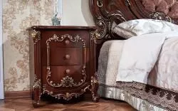 Тумба прикроватная Элиза Люкс АРД, темный орех