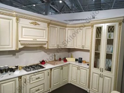 Кухня Аманта СК угловая, золото в Москве купить в интернет магазине - 5 Китов