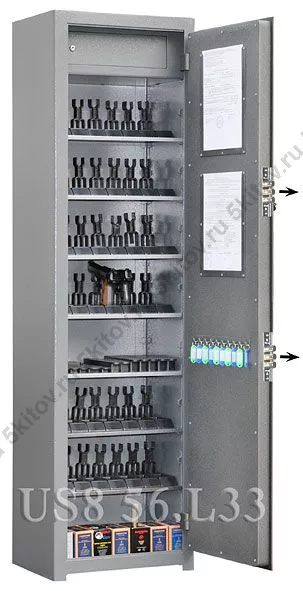 Универсальный сейф для документов, пистолетов, боеприпасов GunSafe US8 56.L33 в Москве купить в интернет магазине - 5 Китов