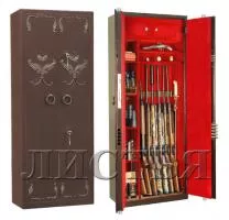 Сейф с кованой инкрустацией «Листья» GunSafe BS968.d32.L43 FLOCK
