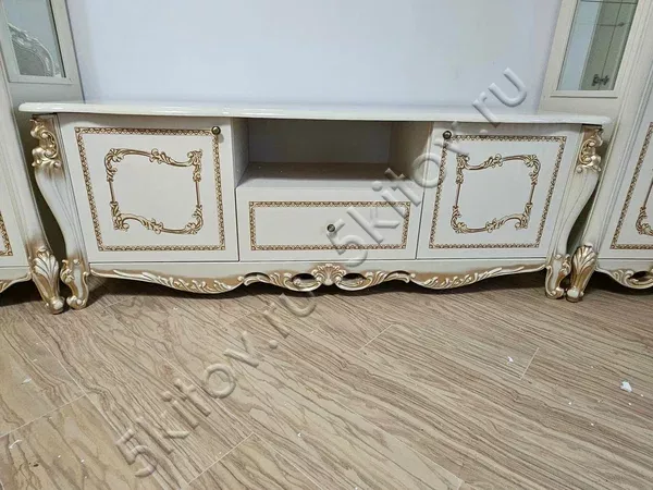 Тумба под ТВ Джоконда Диа крем глянец в Москве купить в интернет магазине - 5 Китов