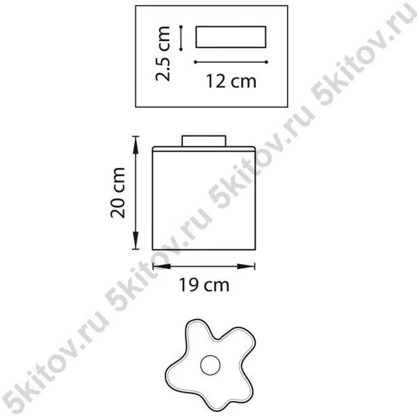 Светильник  потолочный NUBI 802011 в Москве купить в интернет магазине - 5 Китов