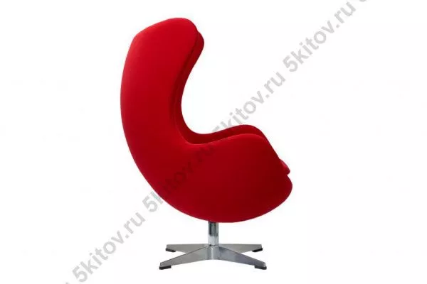 Кресло EGG CHAIR красный кашемир в Москве купить в интернет магазине - 5 Китов