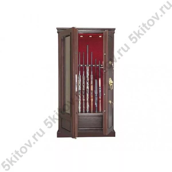 Сейф для оружия в дереве с бронестёклами GunSafe AMW10 в Москве купить в интернет магазине - 5 Китов