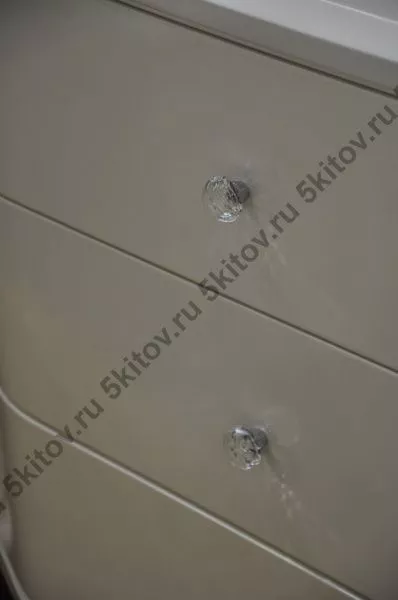 Комод широкий Римини (Rimini), лак Pearl White в Москве купить в интернет магазине - 5 Китов