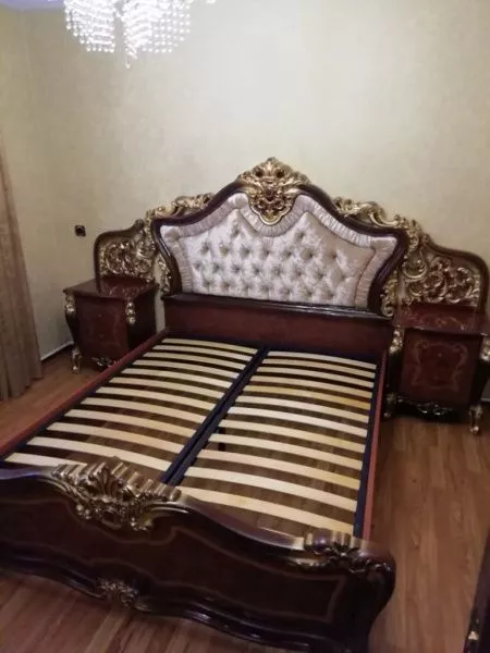 Комплект спальни Джоконда Диа, орех глянец (кровать 1,6м или 1,8м, 2тумбы, туалетный стол с зеркалом, шкаф 4 двери) в Москве купить в интернет магазине - 5 Китов