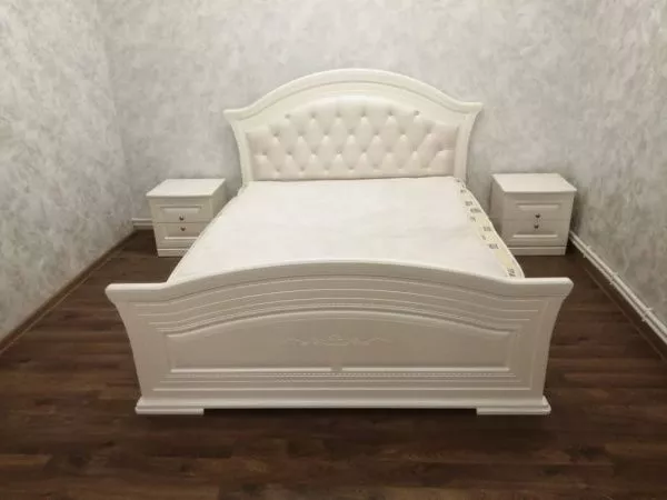 Комплект спальни Венера (кровать 1,8м, тумба прикроватная - 2 шт., комод с зеркалом, шкаф 5-и дверный), беж в Москве купить в интернет магазине - 5 Китов