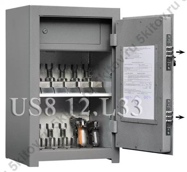 Универсальный сейф для документов, пистолетов, боеприпасов GunSafe US8 12.L33 в Москве купить в интернет магазине - 5 Китов