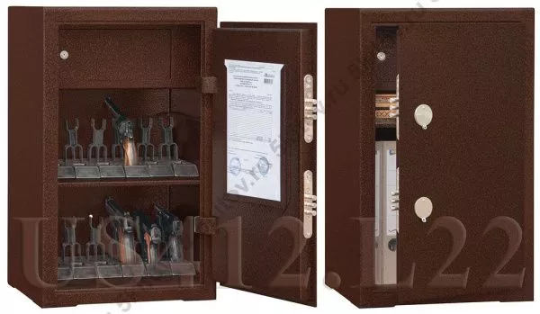 Универсальный сейф для документов, пистолетов, боеприпасов GunSafe US4 12.L22 (медный) в Москве купить в интернет магазине - 5 Китов