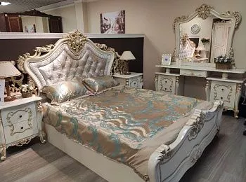 Кровать 1,6м Джоконда Диа, крем глянец